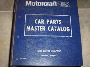 1979 Ford Fiesta Master Parts Catalog Illustrations