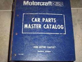 1974 Ford Maverick Master Parts Catalog Illustrations