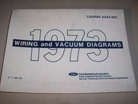 1973 Ford Maverick Large Format Electrical Wiring Diagrams Manual