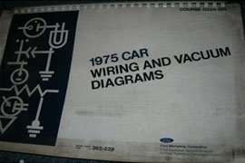 1975 Ford LTD Large Format Electrical Wiring Diagrams Manual