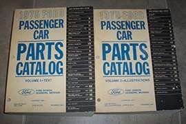 1975 Ford Mustang Parts Catalog Text & Illustrations