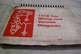 1978 Ford Mustang Large Format Electrical Wiring Diagrams Manual
