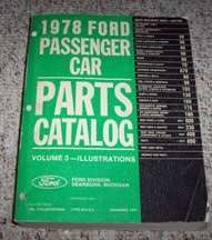 1978 Ford Ranchero Parts Catalog Illustrations