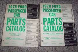 1978 Ford LTD Parts Catalog Text