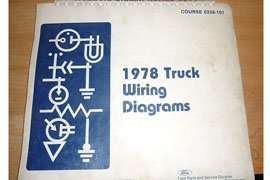 1978 Ford F-250 Truck Large Format Electrical Wiring Diagrams Manual