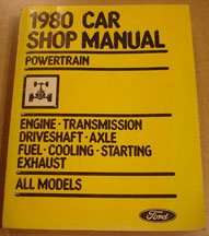 1980 Ford Fiesta Powertrain Service Manual