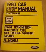 1980 Ford LTD Powertrain Service Manual