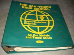 1981 Ford Mustang Engine/Emissions Diagnosis Service Manual
