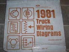 1981 Ford F-100 Truck Large Format Electrical Wiring Diagrams Manual