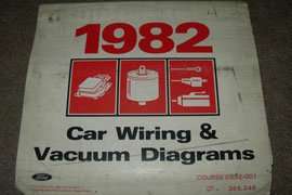 1982 Ford Thunderbird Large Format Wiring Diagrams Manual