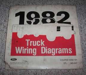 1982 Ford F-100 Truck Large Format Wiring Diagrams Manual