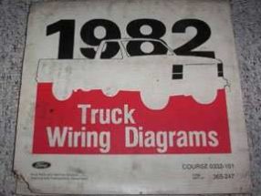 1982 Ford F-800 Truck Large Format Wiring Diagrams Manual