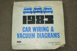 1983 Ford Crown Victoria Large Format Electrical Wiring Diagrams Manual