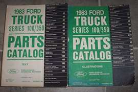 1983 Ford Econoline E-100, E-150, E-250 & E-350 Parts Catalog Text & Illustrations