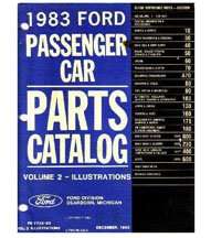1983 Ford Mustang Master Parts Catalog Illustrations