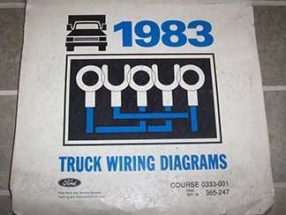 1983 Ford F-100 Truck Large Format Wiring Diagrams Manual
