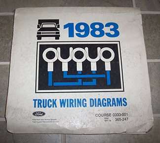 1983 Ford F-800 Truck Large Format Wiring Diagrams Manual