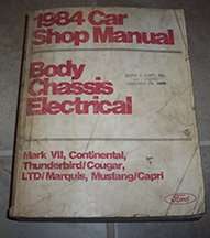 1984 Ford LTD Body, Chassis & Electrical Service Manual