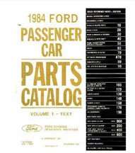 1984 Ford LTD Parts Catalog Text & Illustrations