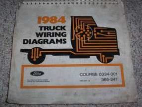 1984 Ford F-350 Truck Large Format Wiring Diagrams Manual
