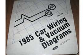 1985 Ford Thunderbird Large Format Wiring Diagrams Manual