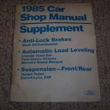 1985 Ford Crown Victoria Automatic Load Leveling Service Manual Supplement