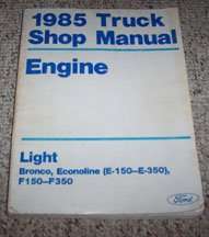 1985 Ford Bronco Engine Service Manual