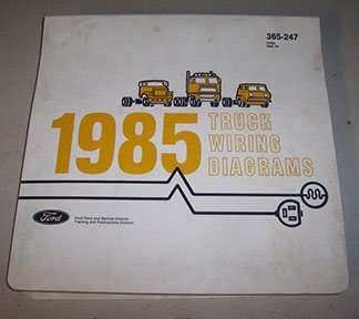 1985 Ford Econoline E-150, E-250 & E-350 Large Format Wiring Diagrams Manual