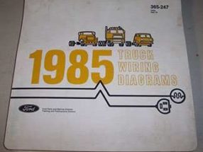 1985 Ford Ranger Large Format Wiring Diagrams Manual