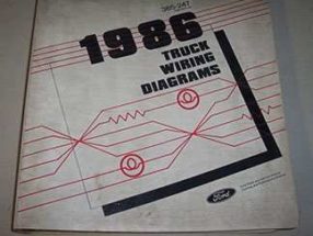 1986 Ford Medium and Heavy Duty Trucks Large Format Wiring Diagrams Manual