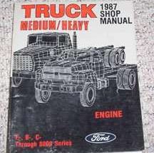 1987 Ford F-600 Truck Engine Service Manual