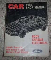1987 Ford Country Squire Body, Chassis & Electrical Service Manual