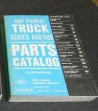 1987 Ford C-Series Trucks Parts Catalog Illustrations