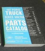 1987 Ford L-Series Trucks Parts Catalog Illustrations