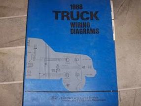 1988 Ford F-250 Truck Large Format Wiring Diagrams Manual