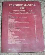 1989 Ford Taurus Service Manual
