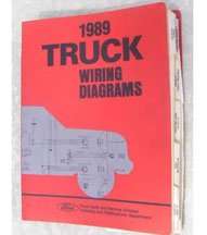 1989 Ford F-600 Truck Large Format Wiring Diagrams Manual