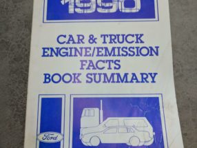 1990 Ford F-250 Truck Engine/Emissions Facts Book Summary