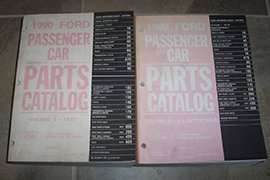 1990 Ford Thunderbird Parts Catalog Text & Illustrations