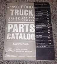 1990 Ford F-800 Truck Parts Catalog Illustrations