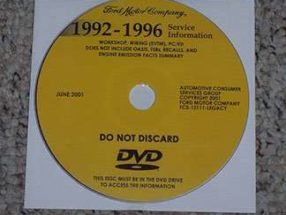 1993 Ford Bronco Service Manual DVD