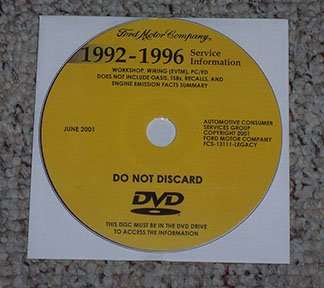 1993 Ford Explorer Service Manual DVD