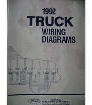 1992 Ford F-150 Truck Large Format Wiring Diagrams Manual