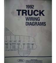 1992 Ford F-250 Truck Large Format Wiring Diagrams Manual