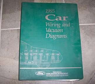 1993 Ford Mustang Large Format Electrical Wiring Diagrams Manual