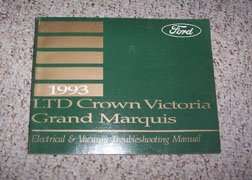 1993 Ford LTD Crown Victoria Electrical Wiring Diagrams Troubleshooting Manual