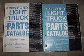 1993 Ford F-250 Truck Parts Catalog Text & Illustrations