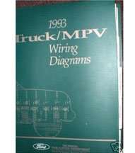 1993 Ford Bronco Large Format Wiring Diagrams Manual