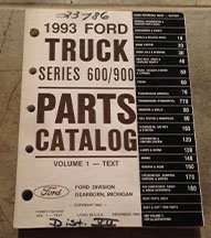 1993 Ford F-700 Truck Parts Catalog Text