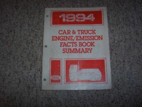 1994 Ford F-250 Truck Engine/Emissions Facts Book Summary